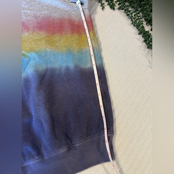Sundry Revolve Ombré Tie-Dye Crew Neck Pullover Sweatshirt Size 0 - Picture 6 of 7